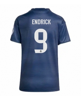 Billige Fotballdrakt Real Madrid Endrick #9 Replika Bortedrakt Dame 2025-26 Kortermet